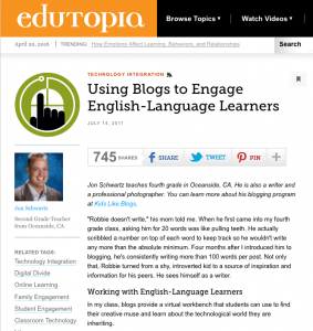 edutopia blogs